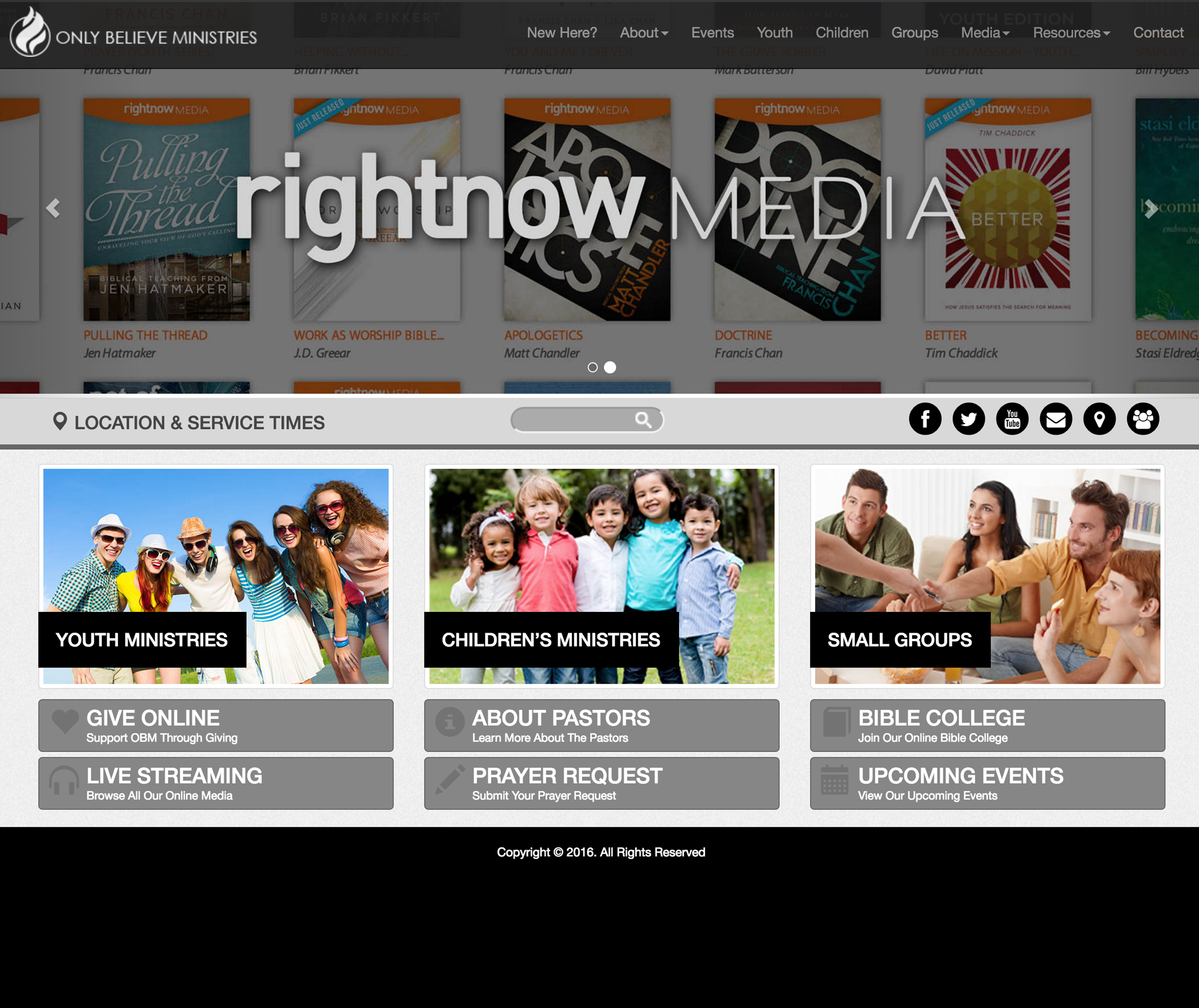 Only believe Ministries Website